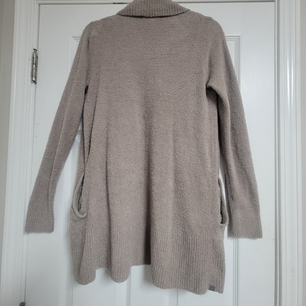 Barefoot Dreams Cozy Chic Lite Circle Cardi In Taupe Size Medium. - Picture 8 of 14